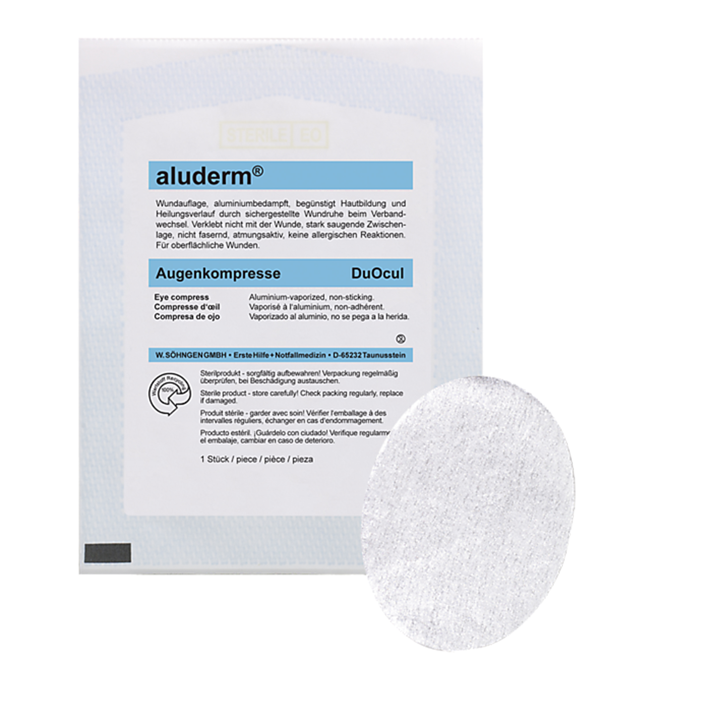 Augenkompresse aluderm® DuOcul