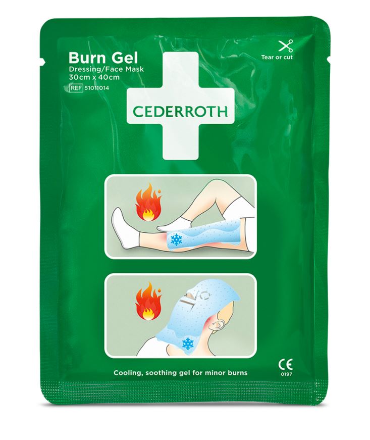 Kompresse Burn Gel, Bein/Gesicht, 30 x 40 cm
