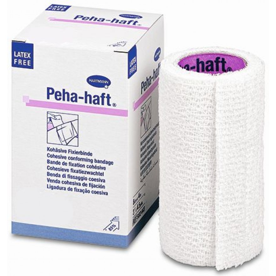 Fixierbinde peha-haft, kohäsiv, elastisch, 10 cm x 20 m, 8 Stück