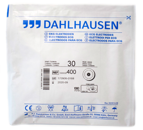 EKG-Elektroden Dahlhausen Typ 400, Beutel á 30 Stück