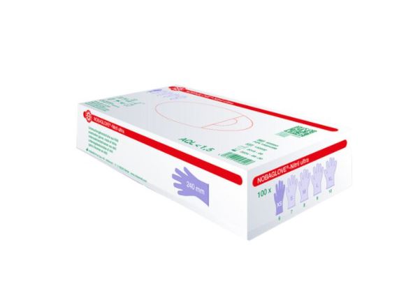 Einmalhandschuhe NOBAGLOVE®-Nitril ultra, puderfrei, blau, Größe XL, 90 Stück